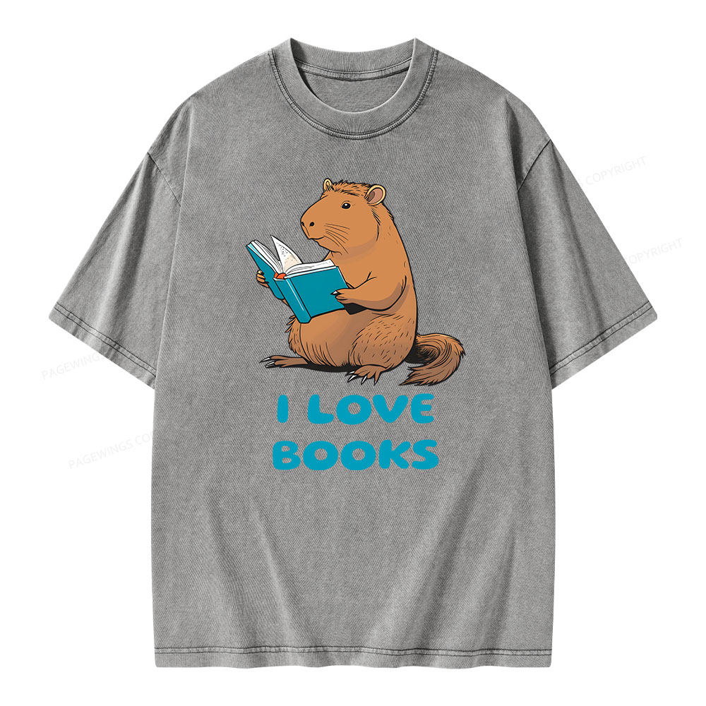 [Copy]Pagewings Week and Library Unisex Washed T-shirt