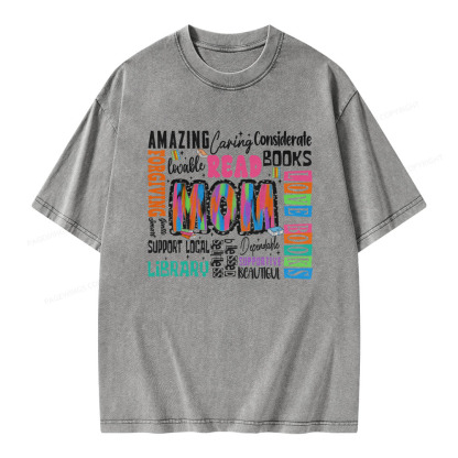 Pagewings Read Books Unisex Washed T-shirt