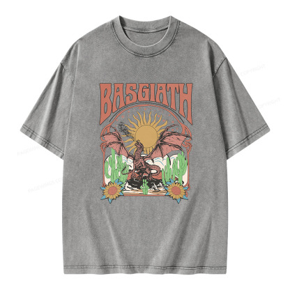 Pagewings Basgiath War College Dragon Rider Unisex Washed T-shirt
