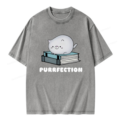 Pagewings Purrfection Unisex Washed T-shirt