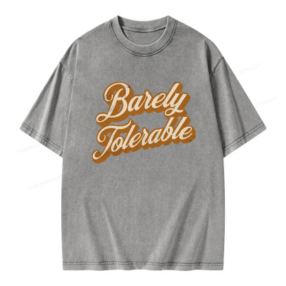 Pagewings Barely Tolerable Unisex Washed T-shirt