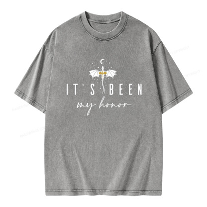 Pagewings It's Been My Honor Unisex Washed T-shirt