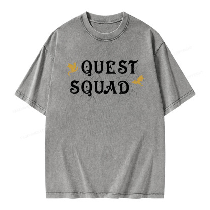 Pagewings Quest Squad Unisex Washed T-shirt