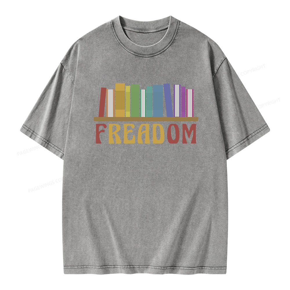 Pagewings Freadom Unisex Washed T-shirt