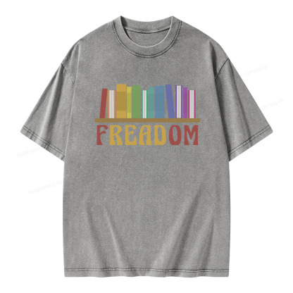 Pagewings Freadom Unisex Washed T-shirt