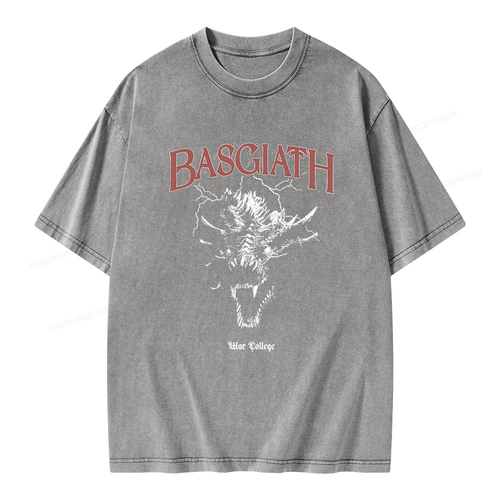 Pagewings Basgiath war college Unisex Washed T-shirt
