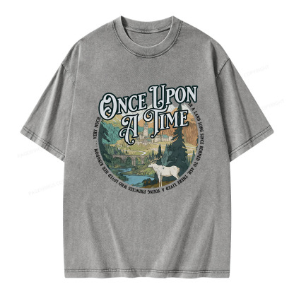 Pagewings Once Upon A Time Unisex Washed T-shirt