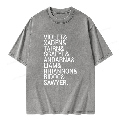 Pagewings Fourth Wing Squad Unisex Washed T-shirt