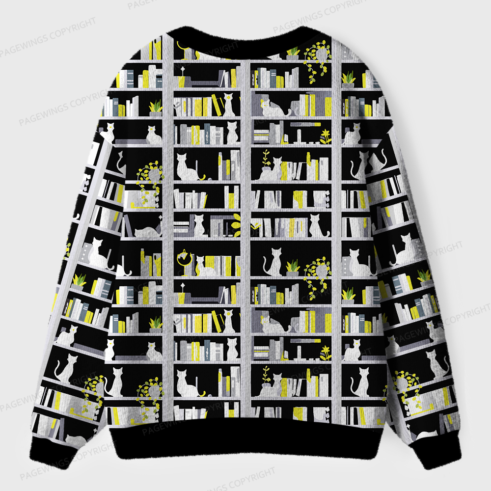 Pagewings I Have No Shelf Control  Unisex Ugly Cardigan Sweaters