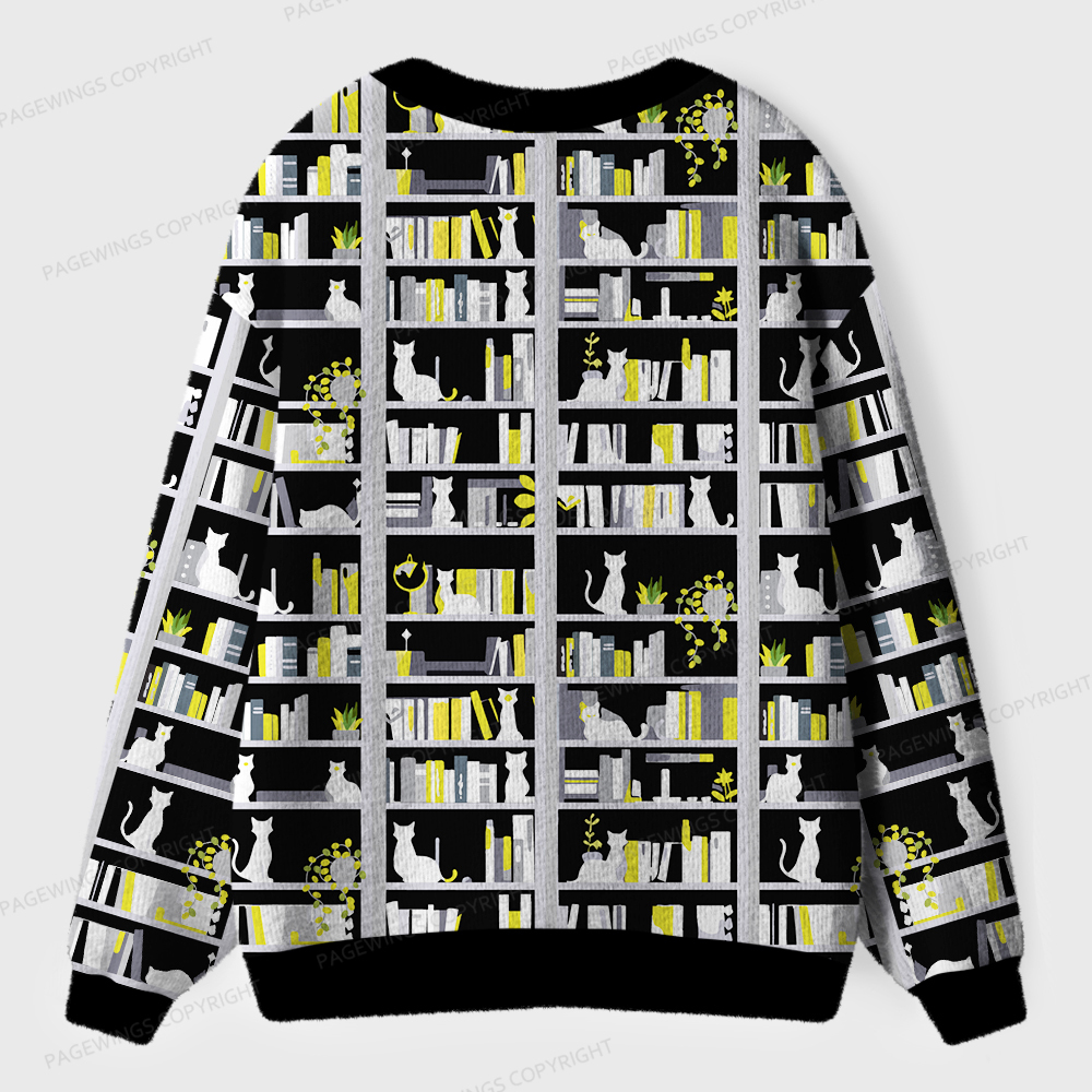 Pagewings I Have No Shelf Control  Unisex Ugly Cardigan Sweaters