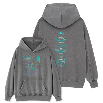Pagewings The Night Court Unisex Washed Hoodie