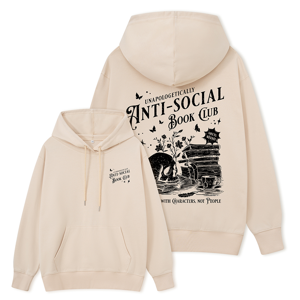 Pagewings Anti-social Book Club Comfort Colors Unisex Classic Hoodie