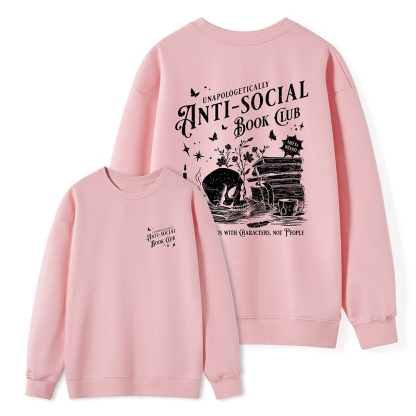 Pagewings Anti-social Book Club Comfort Colors Unisex Classic Sweatshirt