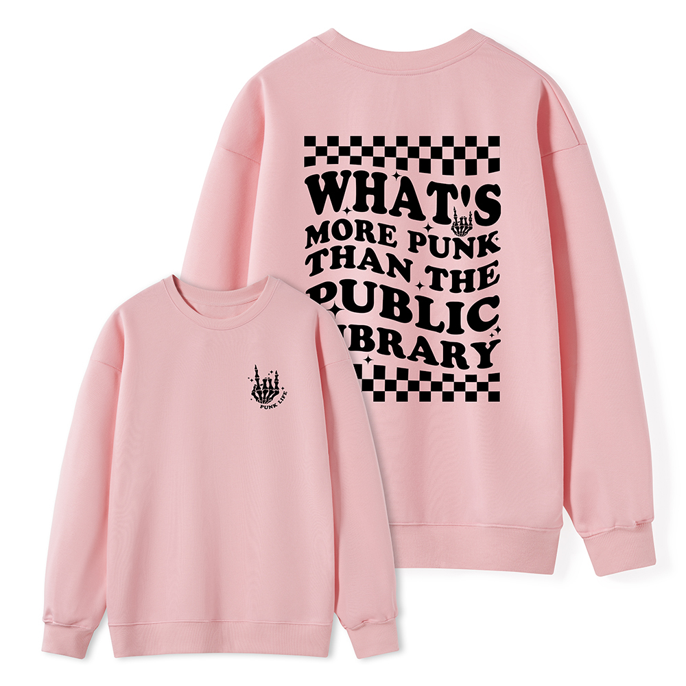 Pagewings punk the public library Unisex Classic Sweatshirt