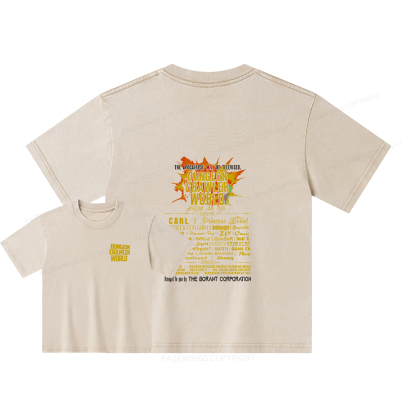 Pagewings Dungeon Crawler World Tour Unisex Kids Washed T-shirt