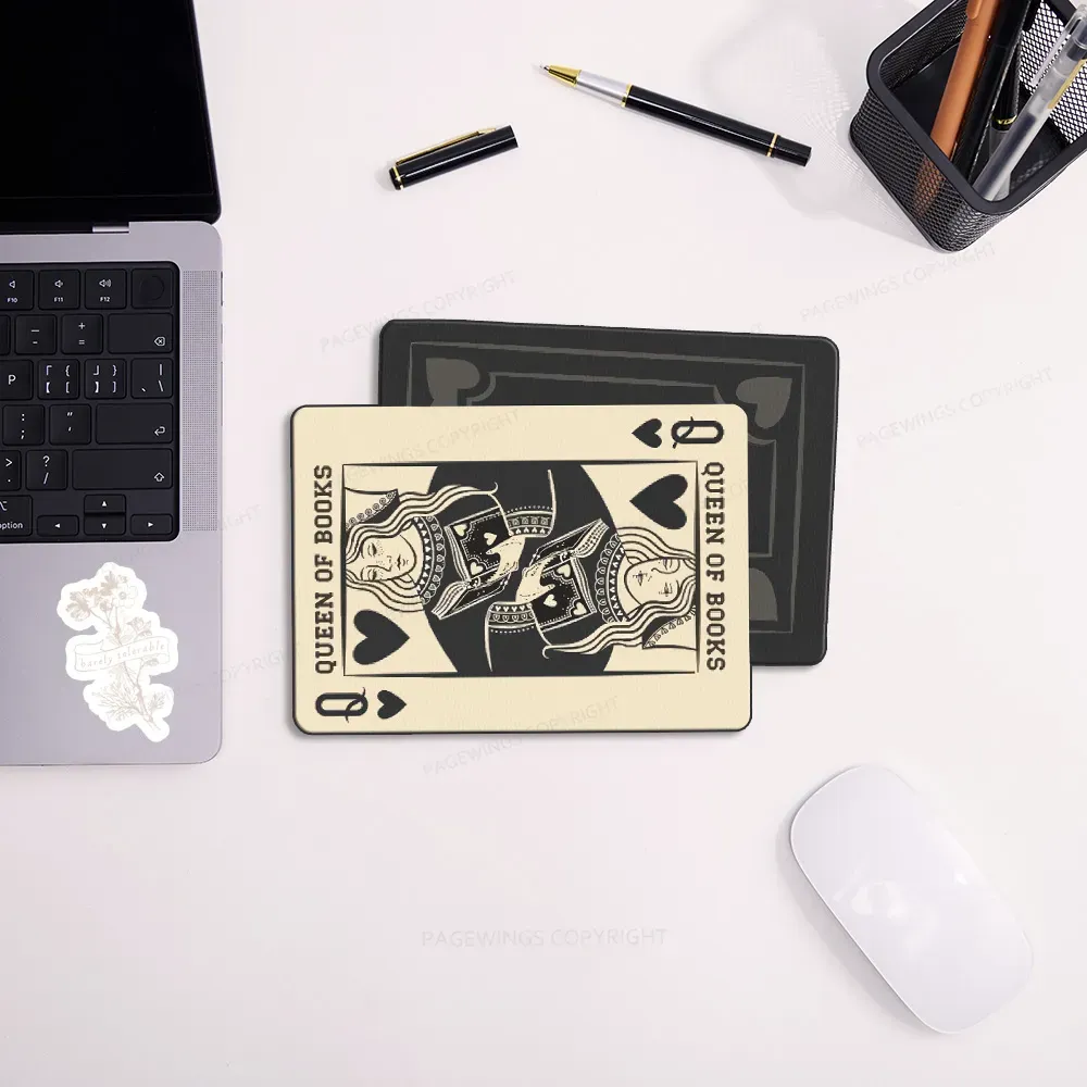 Pagewings Queen Of Books Mouse Pad