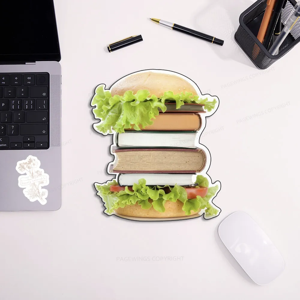 Pagewings Hamburger BookMouse Pad