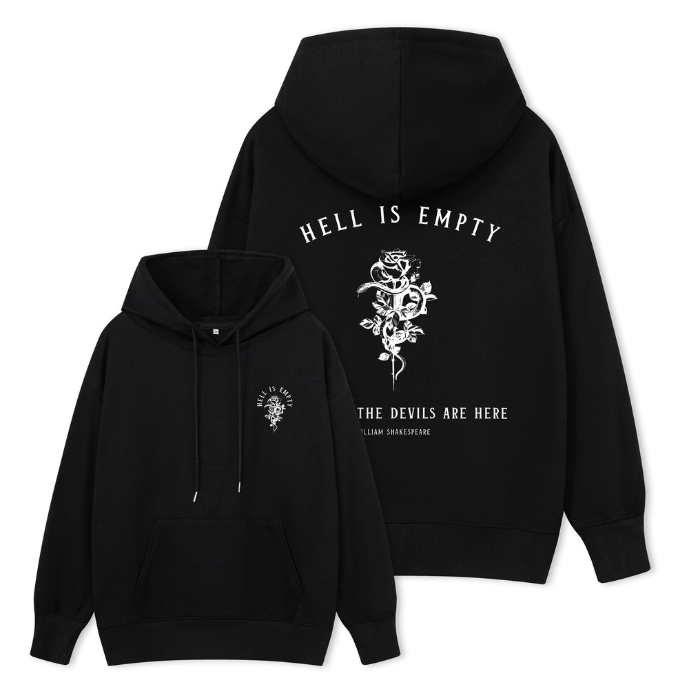 Pagewings Hell Is Empty And All The Devils Are Here Unisex Classic Hoodie