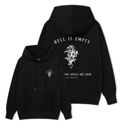 Pagewings Hell Is Empty And All The Devils Are Here Unisex Classic Hoodie