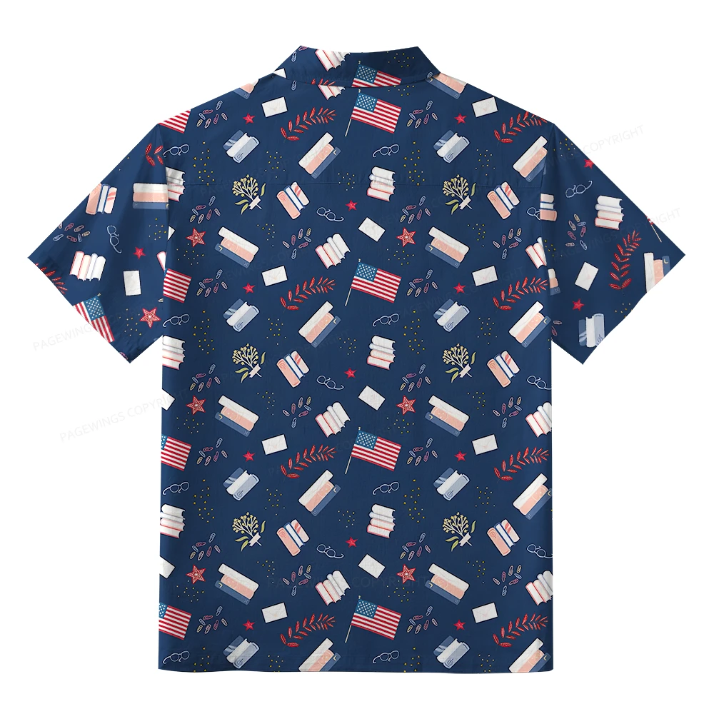Pagewings In My Bookish Era Unisex Hawaiian Shirt