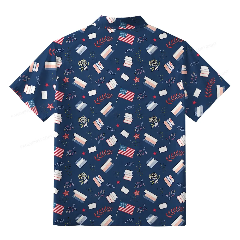 Pagewings In My Bookish Era Unisex Hawaiian Shirt