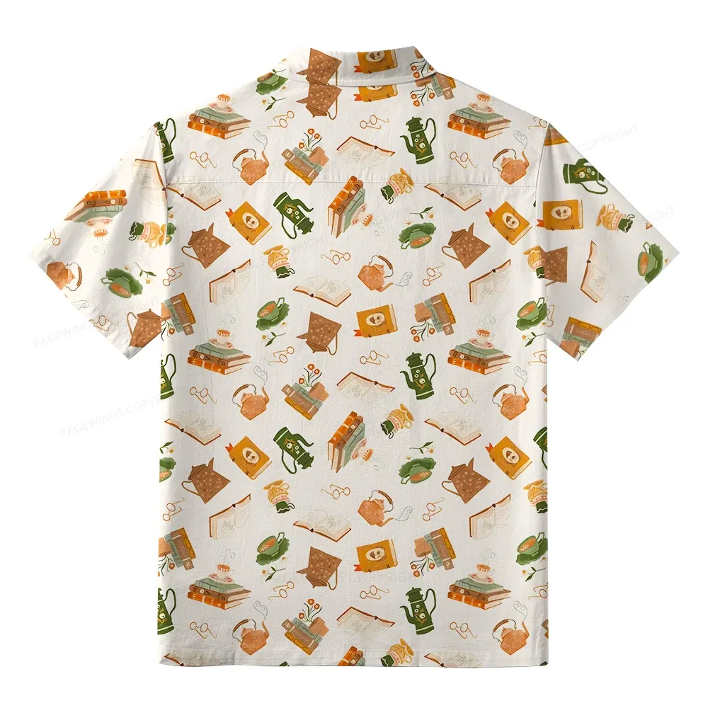 Pagewings Book Lover Unisex Hawaiian Shirt