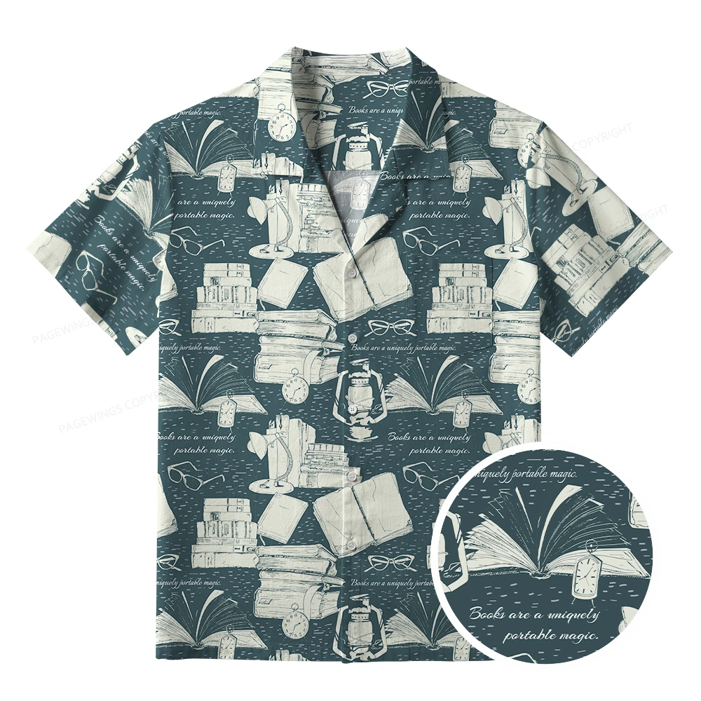 Pagewings Books Are A Uniquely Portable Magic Unisex Hawaiian Shirt