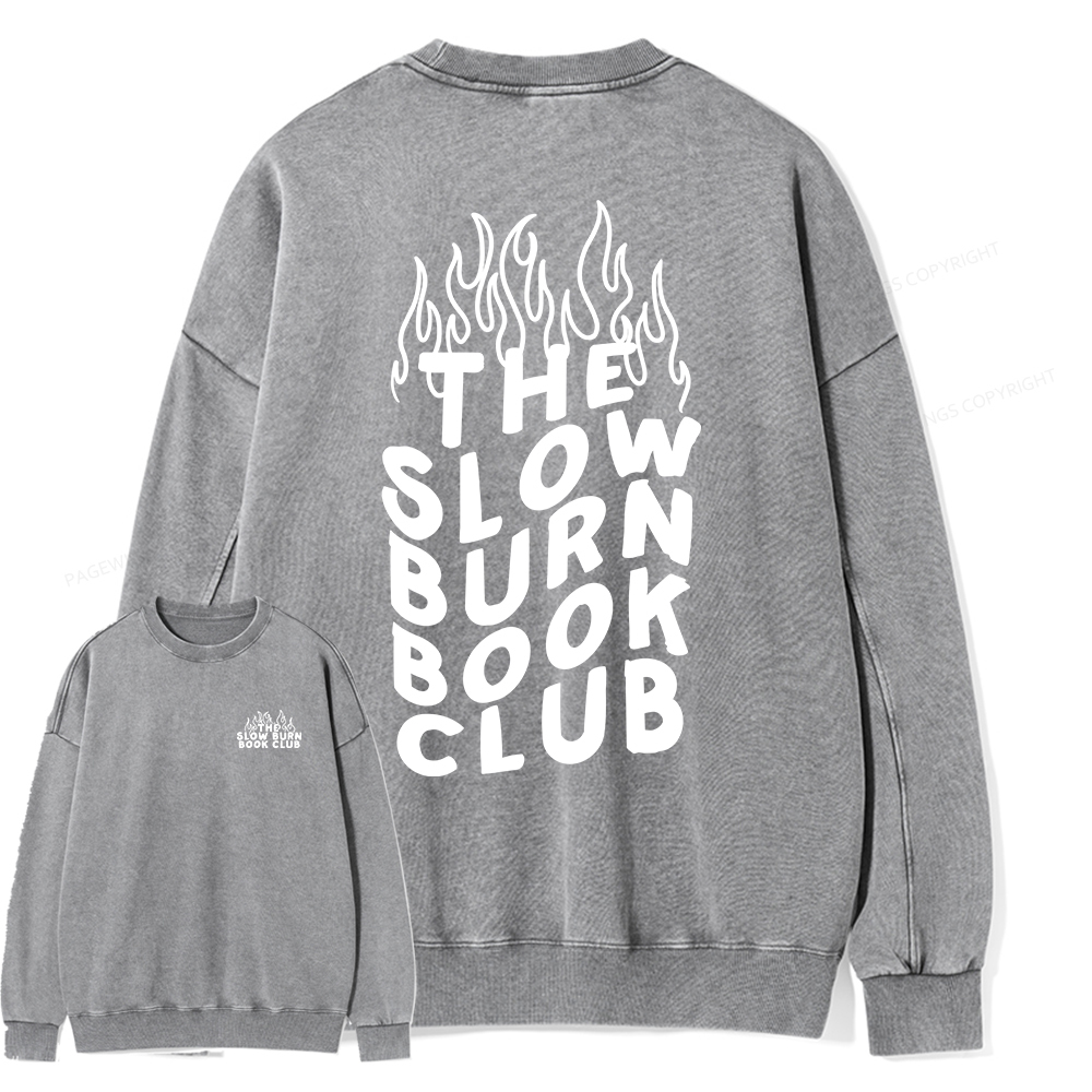 Pagewings Booktok Alt Clothes Aesthetic Book Shirt Unisex Washed Sweatshirt