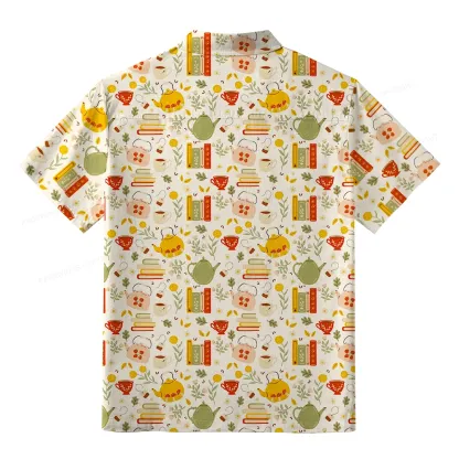 Pagewings Books And Coffee Unisex Hawaiian Shirt