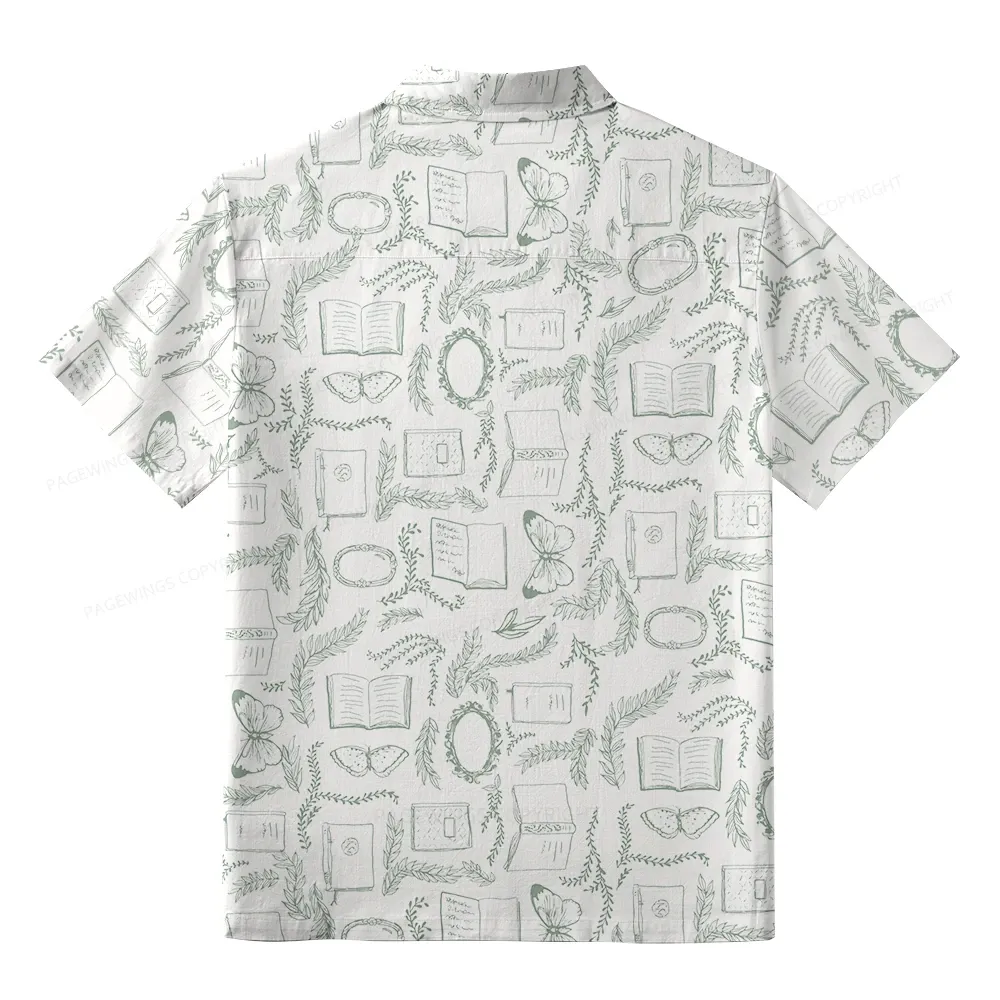 Pagewings Read Books Be Kind Stay Weird Unisex Hawaiian Shirt