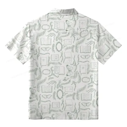 Pagewings Read Books Be Kind Stay Weird Unisex Hawaiian Shirt