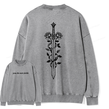 Pagewings Throne of Glass Merch, TOG Shirt, Aelin Galathynius Unisex Washed Sweatshirt