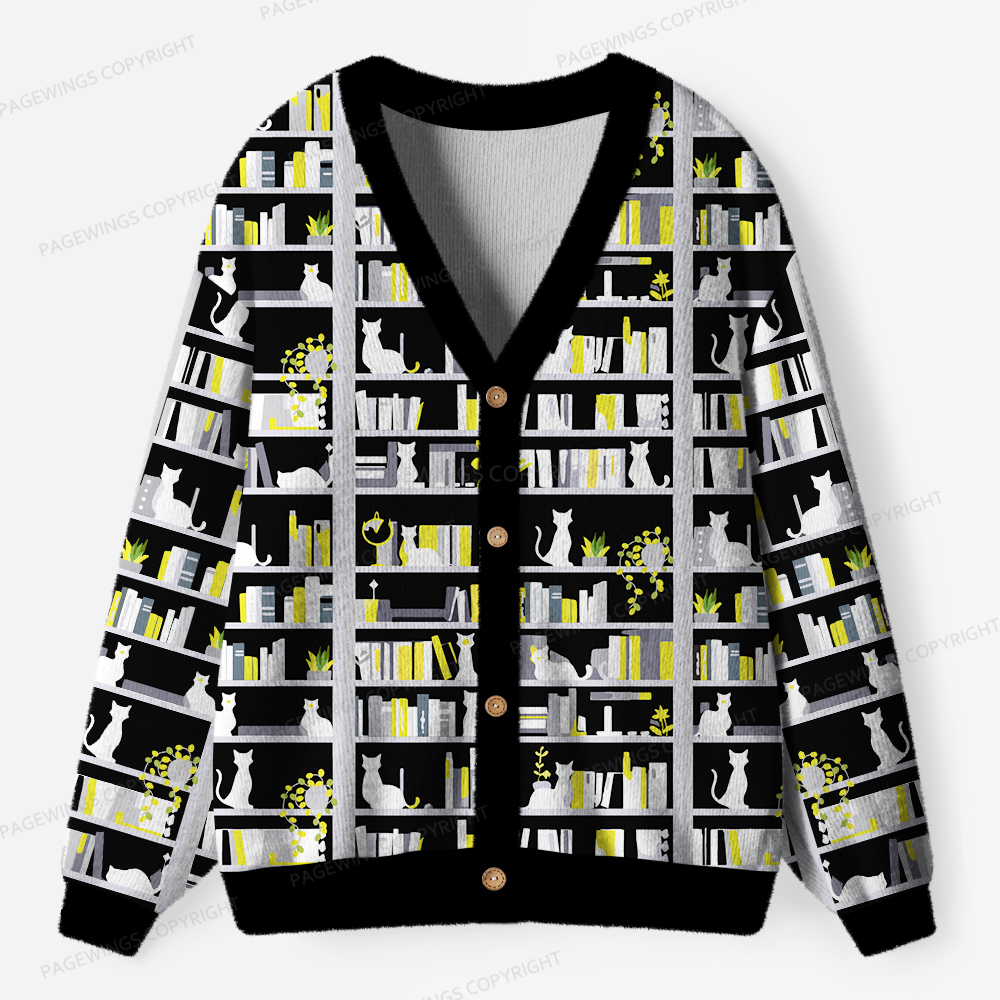 Pagewings I Have No Shelf Control Unisex Ugly Cardigan Sweaters