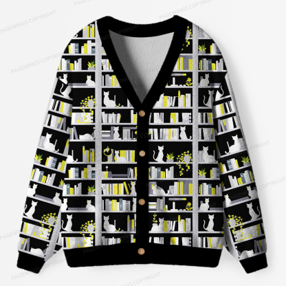 Pagewings I Have No Shelf Control  Unisex Ugly Cardigan Sweaters