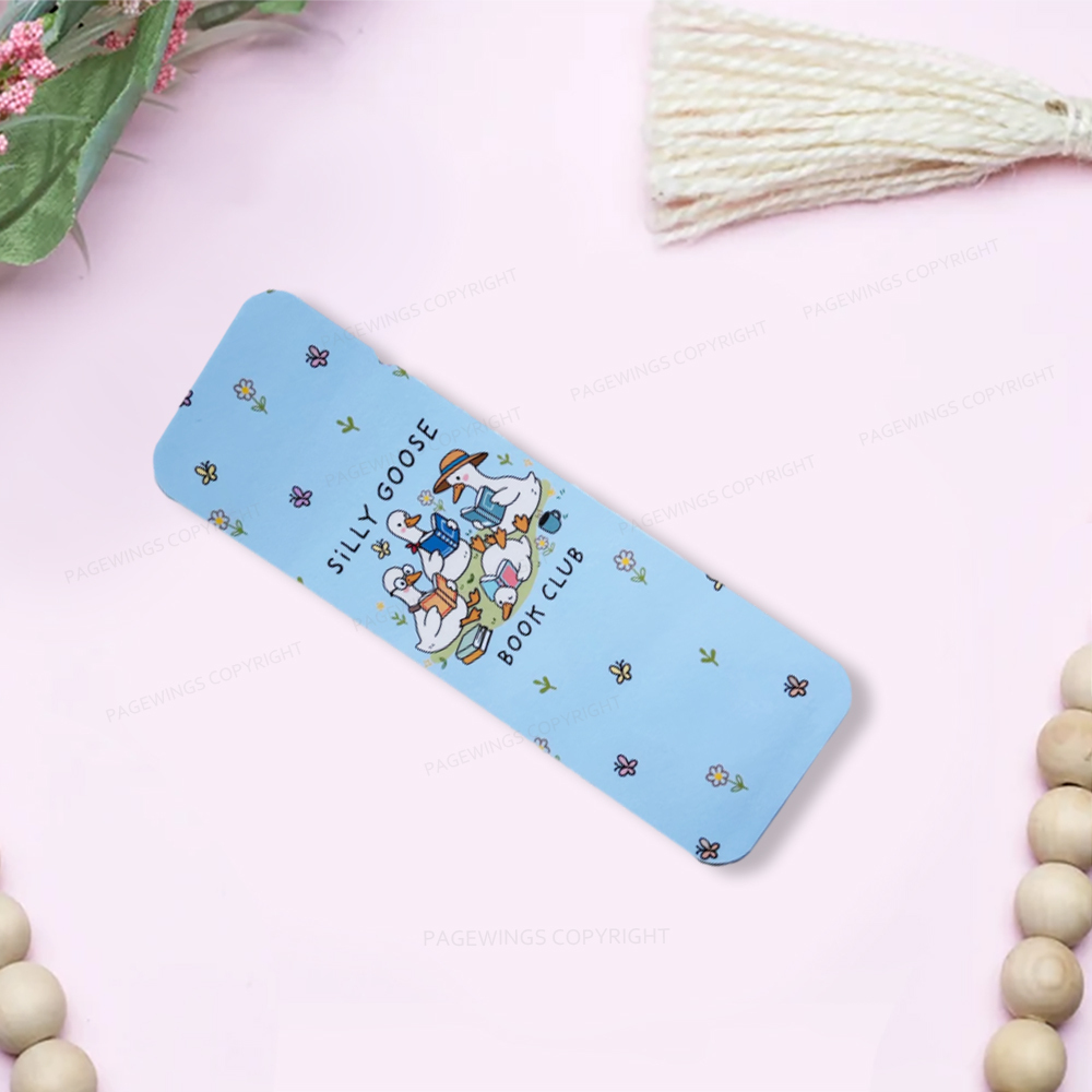 Pagewings Silly Goose Book Club Tracker Bookmark