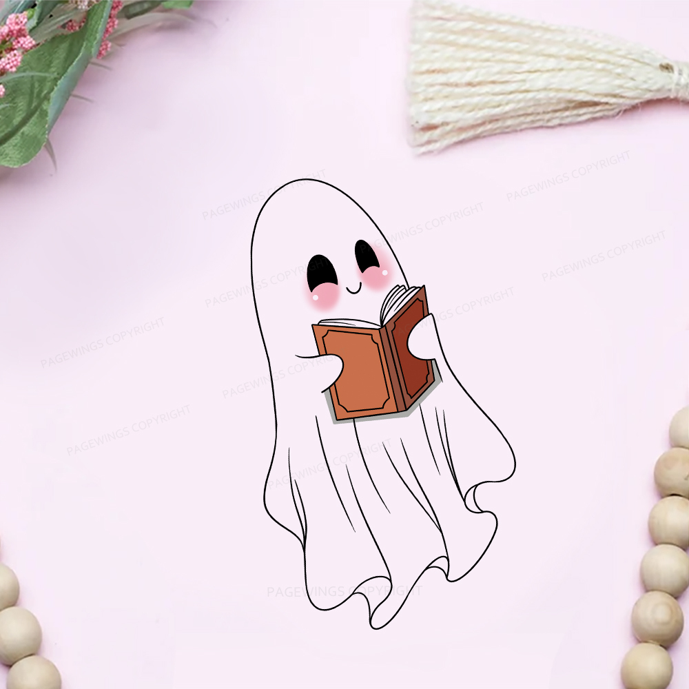 Pagewings Clear Cute Ghost Bookmark