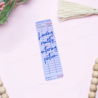 Pagewings Leaving Reality Entering Fiction Bookmark