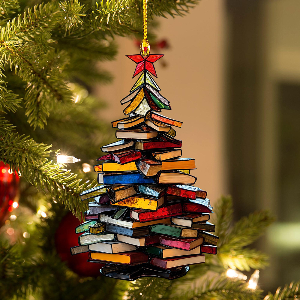 Pagewings Christmas Book Tree Ornament