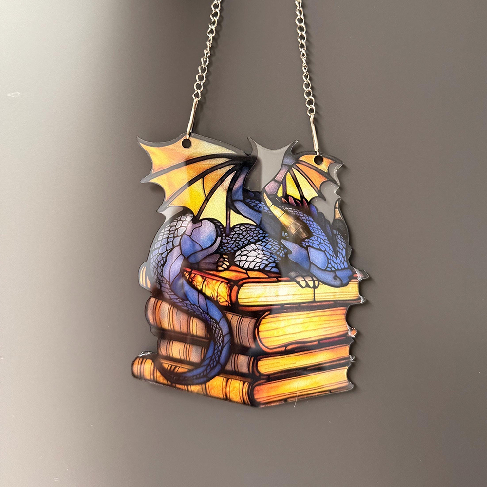 Pagewings Book Dragon Ornament