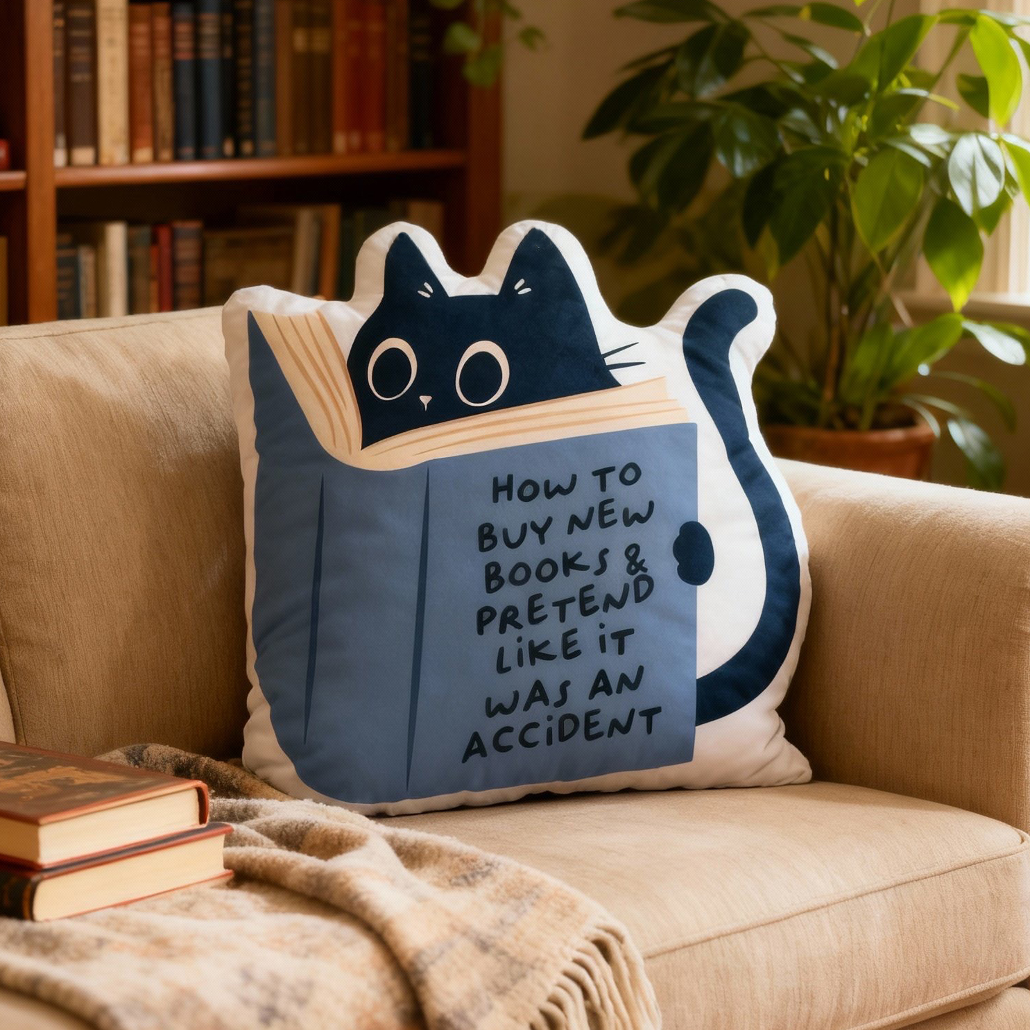 Pagewings How To Buy New Books Shaped Throw Pillow