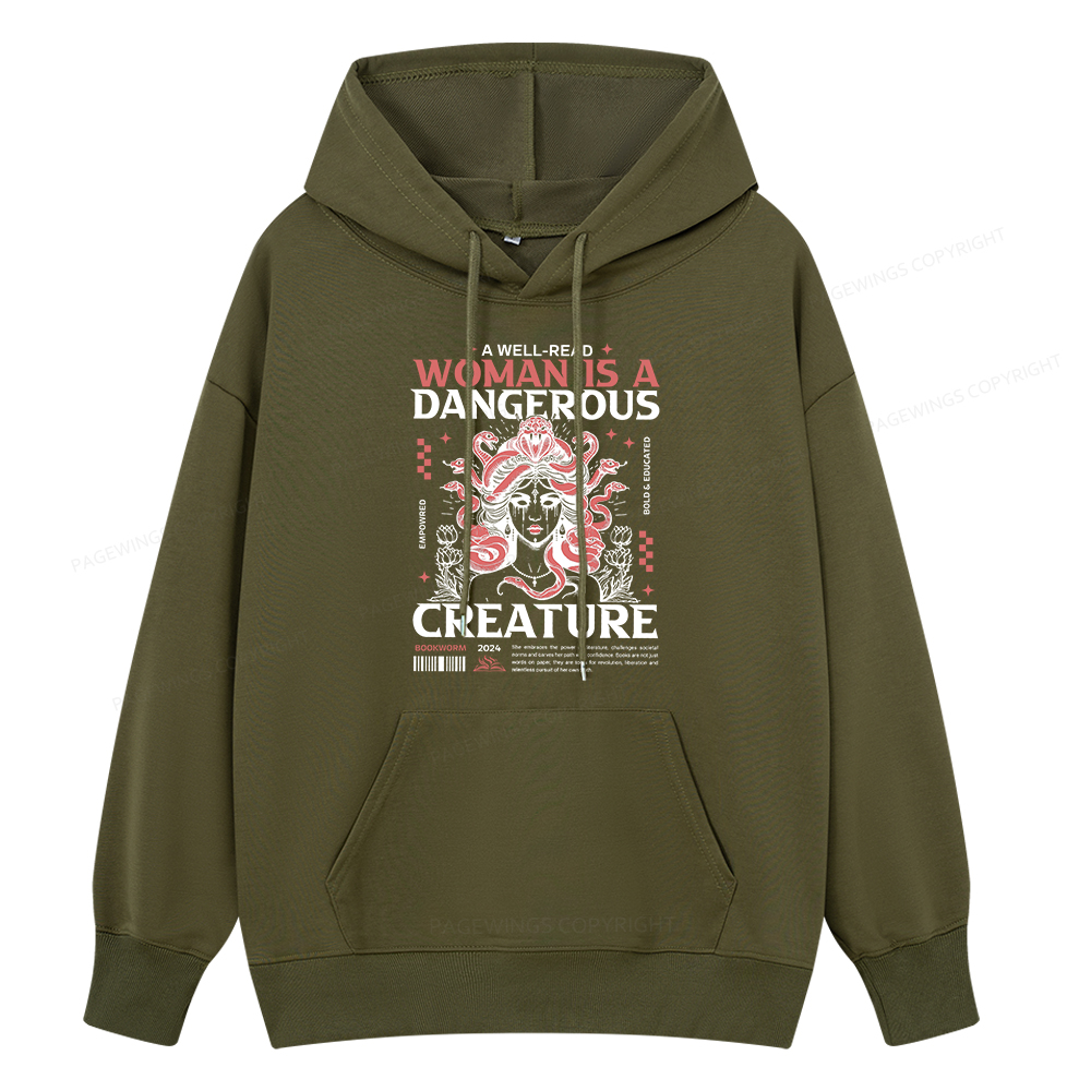 Pagewings  A Well-Read Woman is A Dangerous Creature Unisex Classic Hoodie