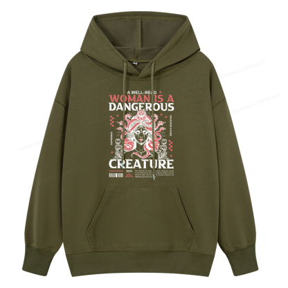 Pagewings  A Well-Read Woman is A Dangerous Creature Unisex Classic Hoodie