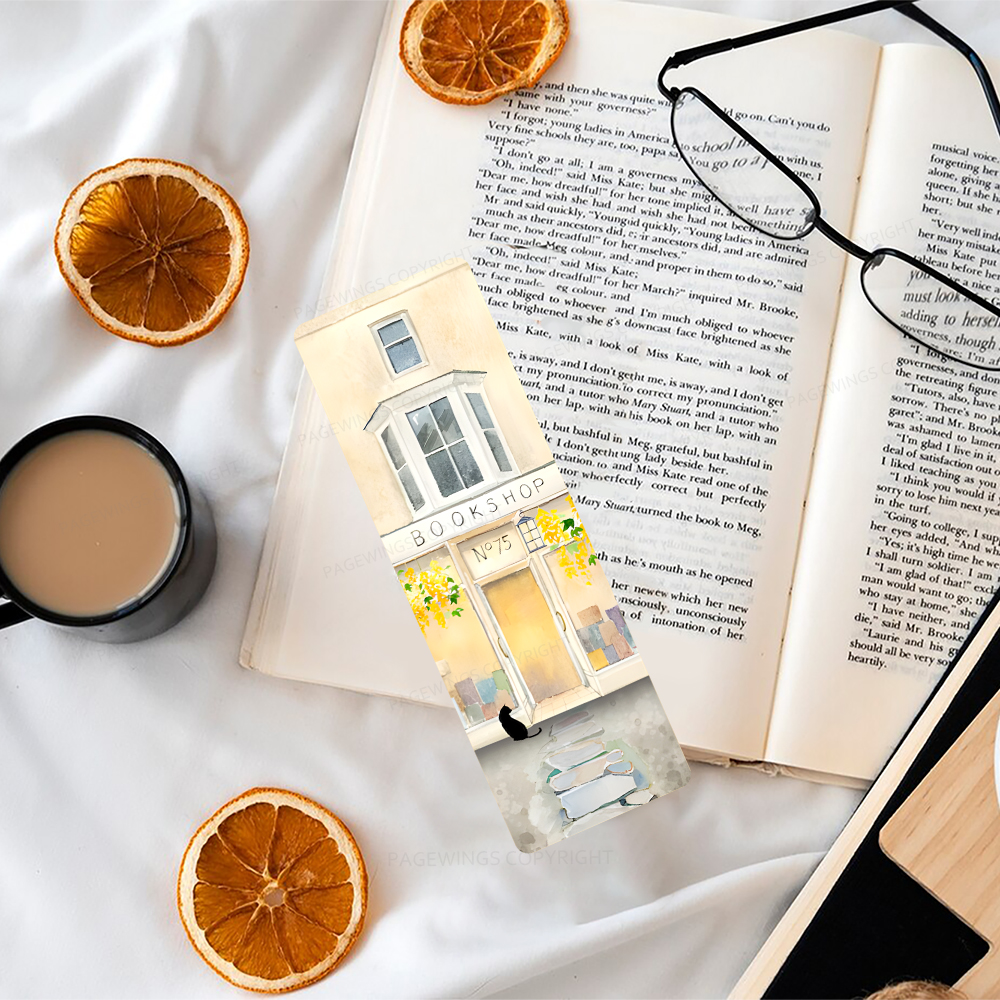 Pagewings Books and Cats Bookmark