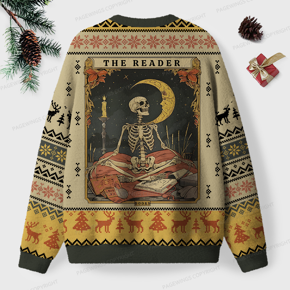Pagewings The Reader Unisex Ugly Knit Sweatshirt