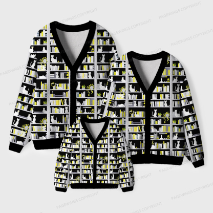 Pagewings I Have No Shelf Control  Unisex Ugly Cardigan Sweaters