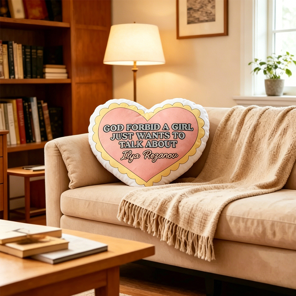 Pagewings Romance Novel Lover Shaped Throw Pillow