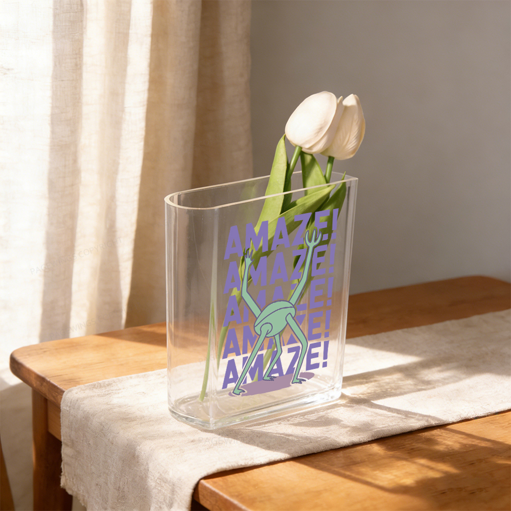 Pagewings Sci-Fi Book Lover Acrylic Book Vase