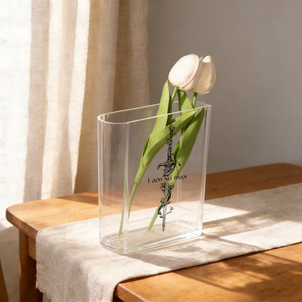 Pagewings I Am No Man  Acrylic Book Vase