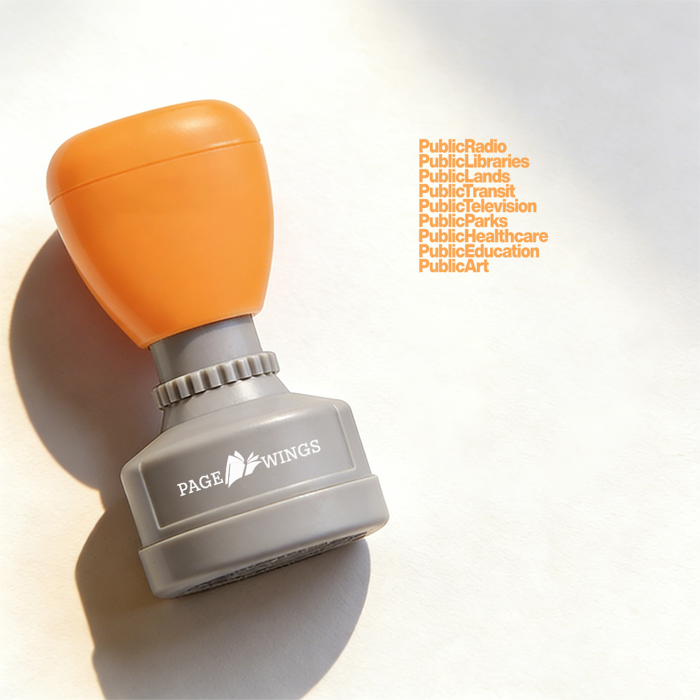 Pagewings Personalized Public Libraries Stamp