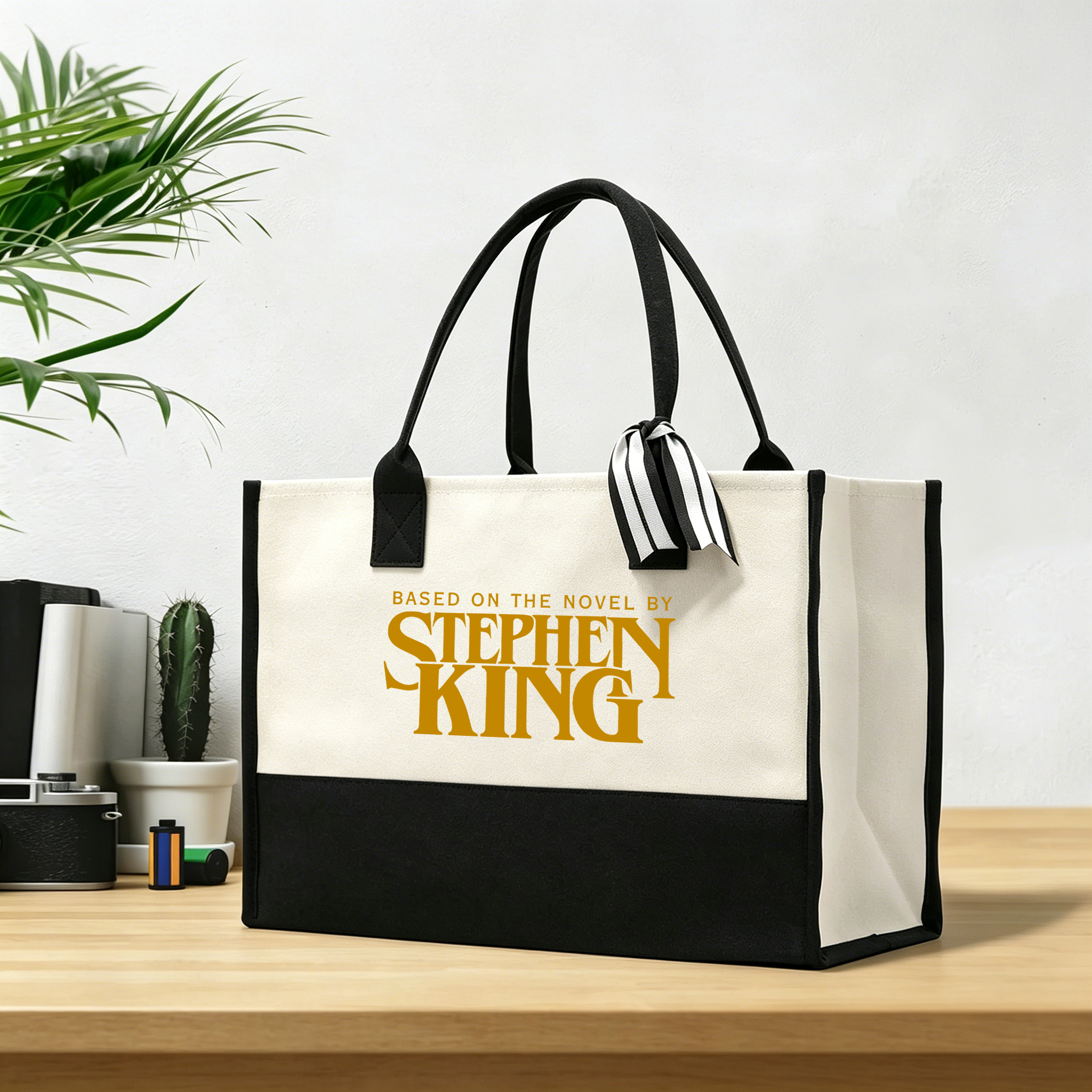Pagewings Based On A Novel By Horror Writer12416 Large Tote Bag